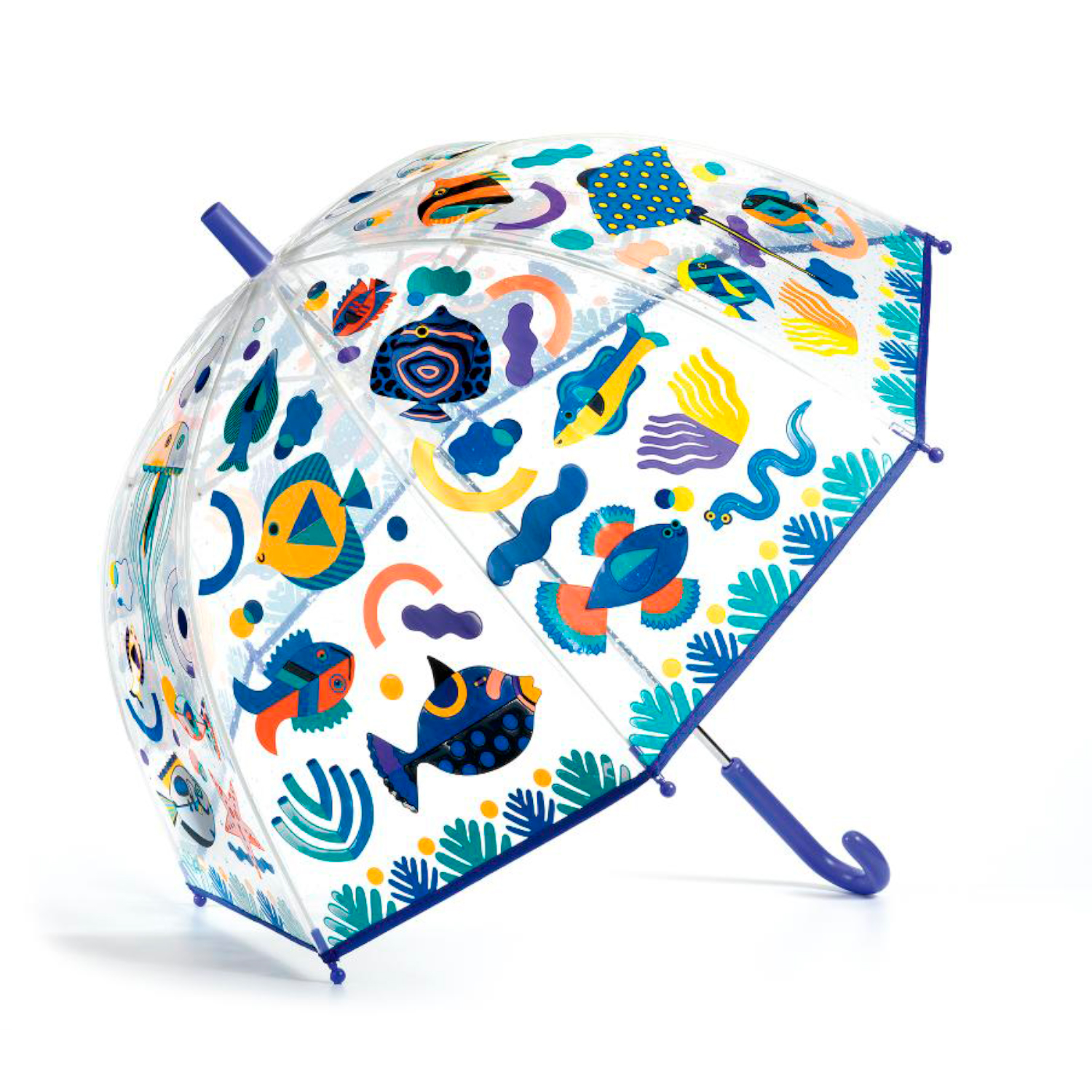 Зонтик с принтом "Рыбки" меняющий цвет DJECO детский - фото 1