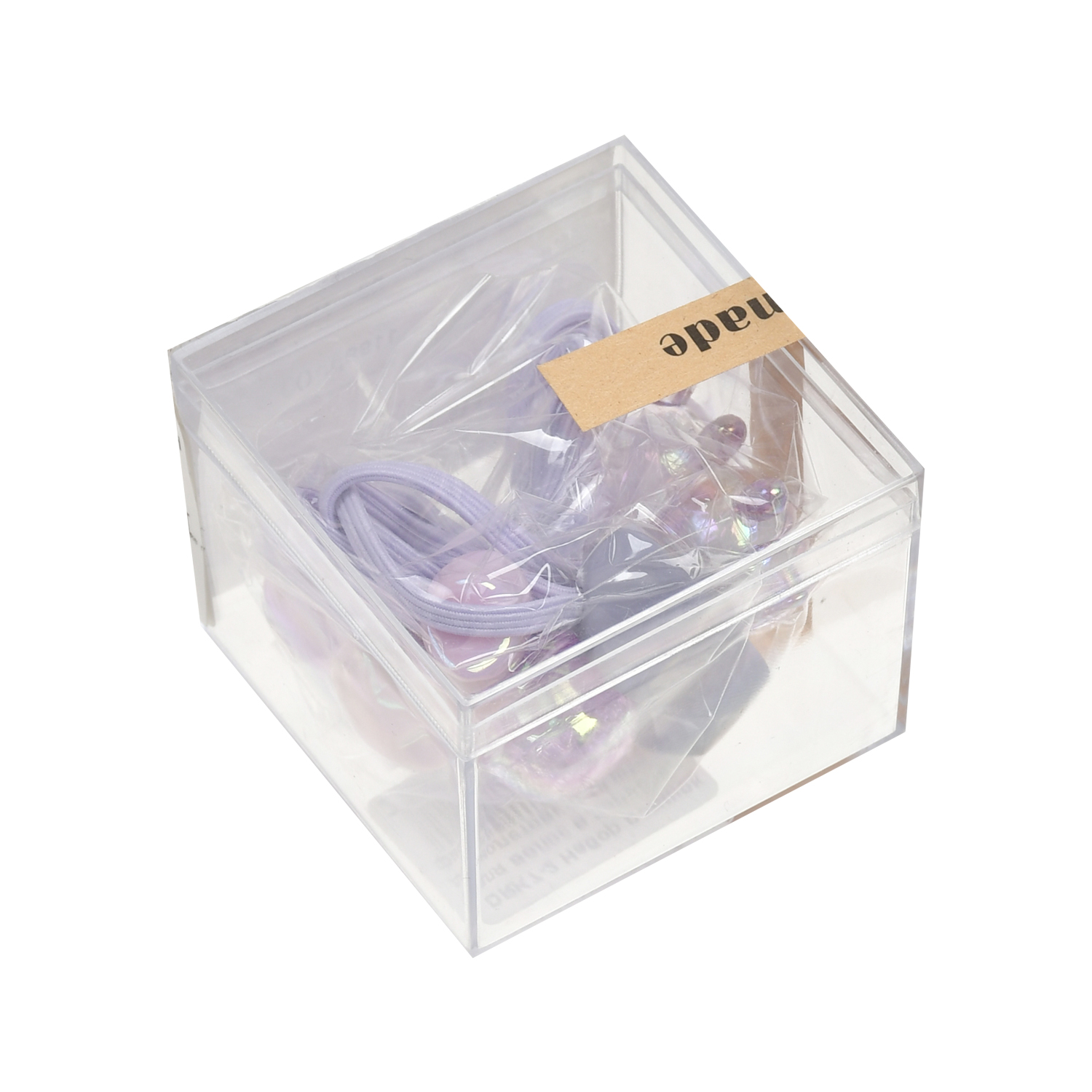 Набор фиолетовых резинок в коробке Tais детский, цвет нет цвета - фото 1