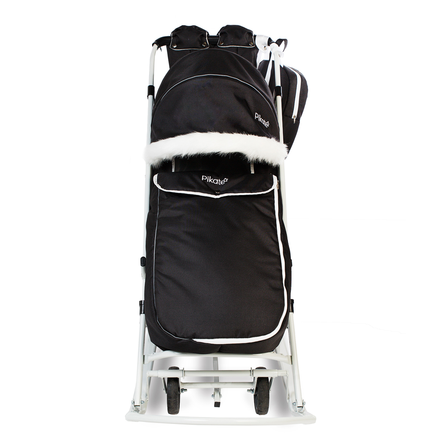 Санки-коляска Arctic, цвет чёрный Pikate - фото 3