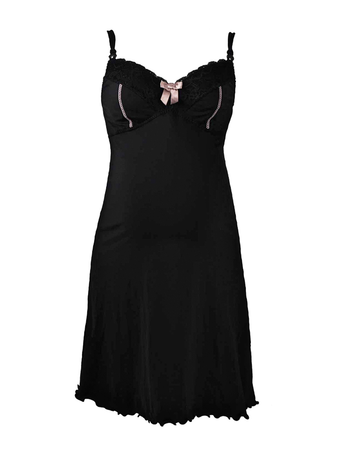 Ночная сорочка Cache Coeur, размер 48, цвет черный