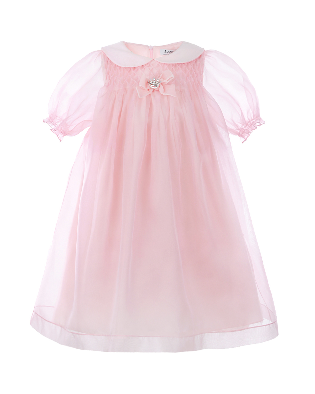 

Платье из шелка с декоративным бантом Lesy детское, Розовый, Платье из шелка с декоративным бантом Lesy детское