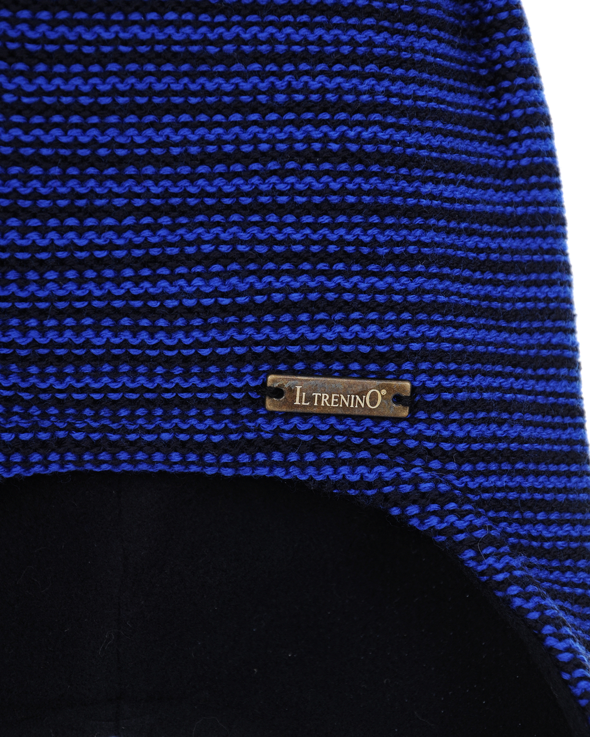 Шапка с флисовой подкладкой Il Trenino детская, размер 49, цвет синий - фото 3