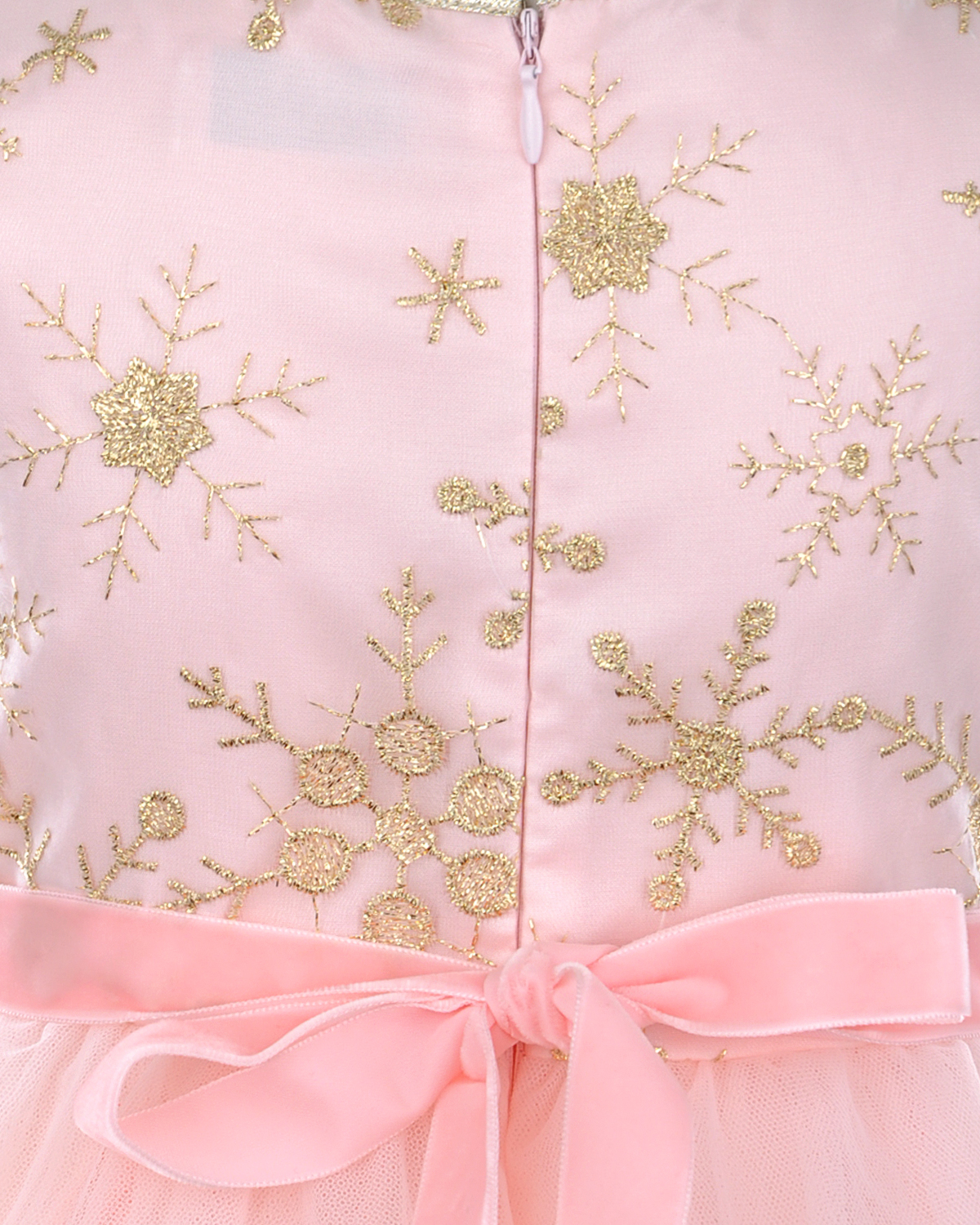 Розовое платье с многоярусной юбкой Lesy детское - фото 4