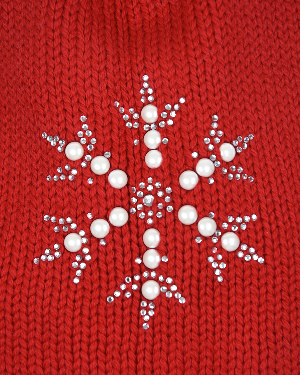 Шапка из шерсти с декоративными снежинками Regina детская - фото 3
