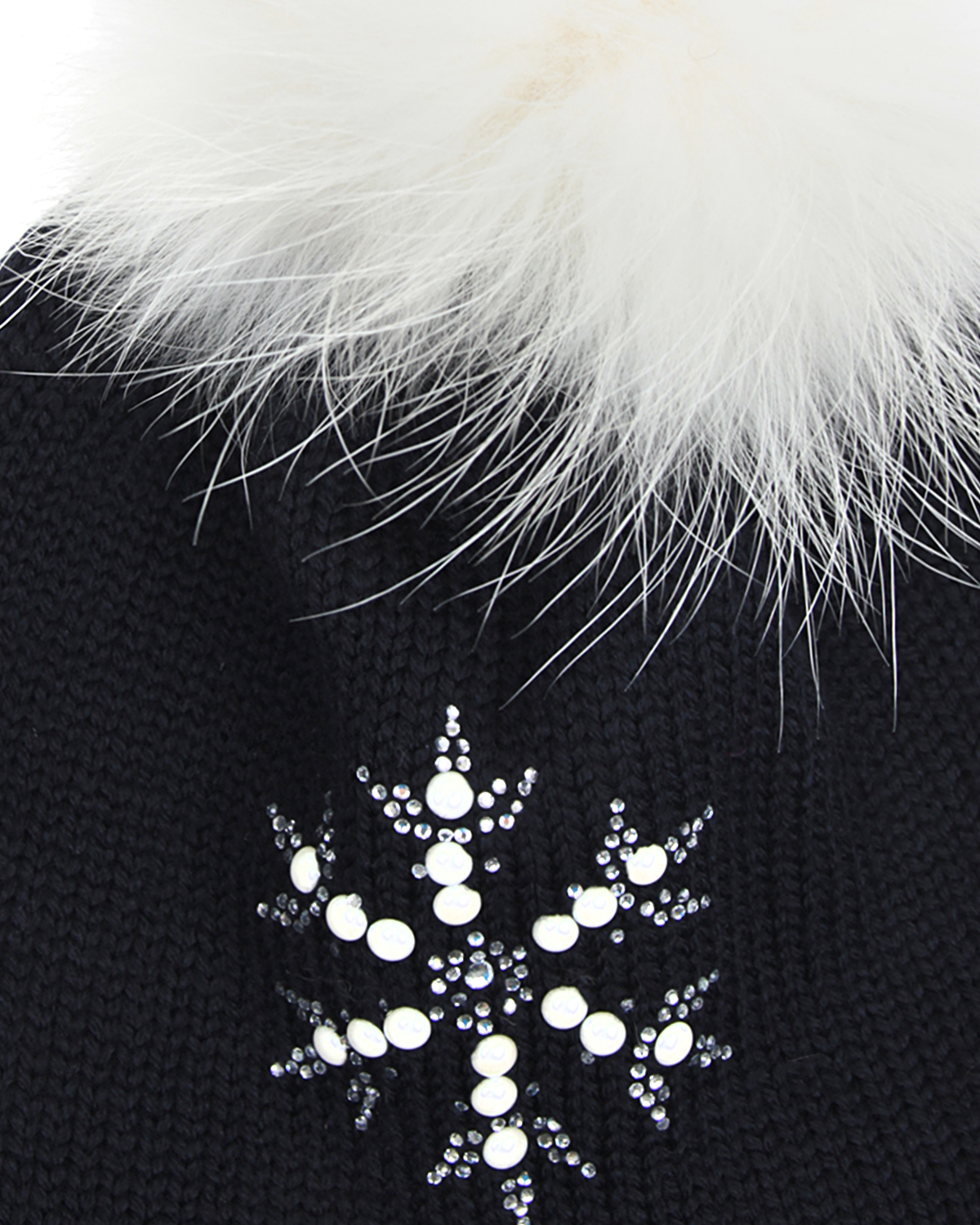 Шапка из шерсти с декоративными снежинками Regina детская - фото 3