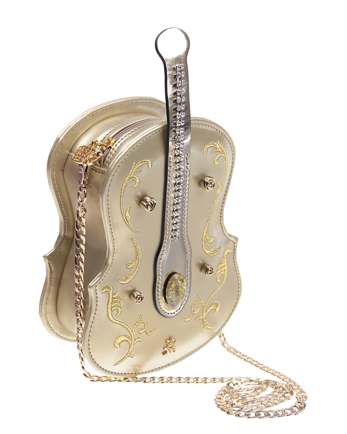Сумка в форме скрипки с отделкой стразами Xavem Bags детская - фото 2