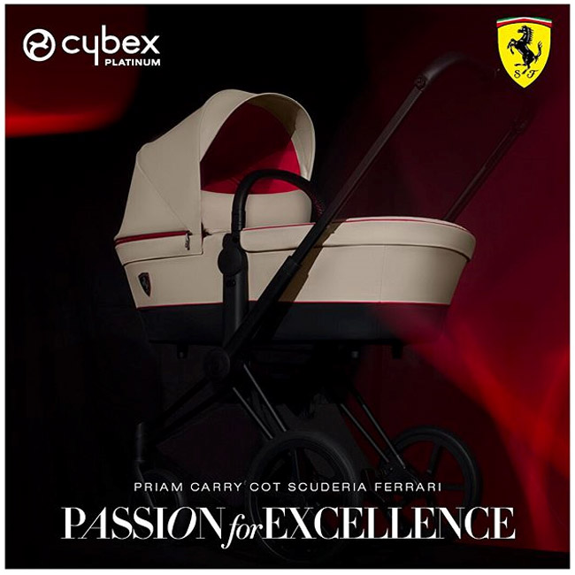 Люлька CYBEX PRIAM FE Ferrari Silver Grey - фото 3