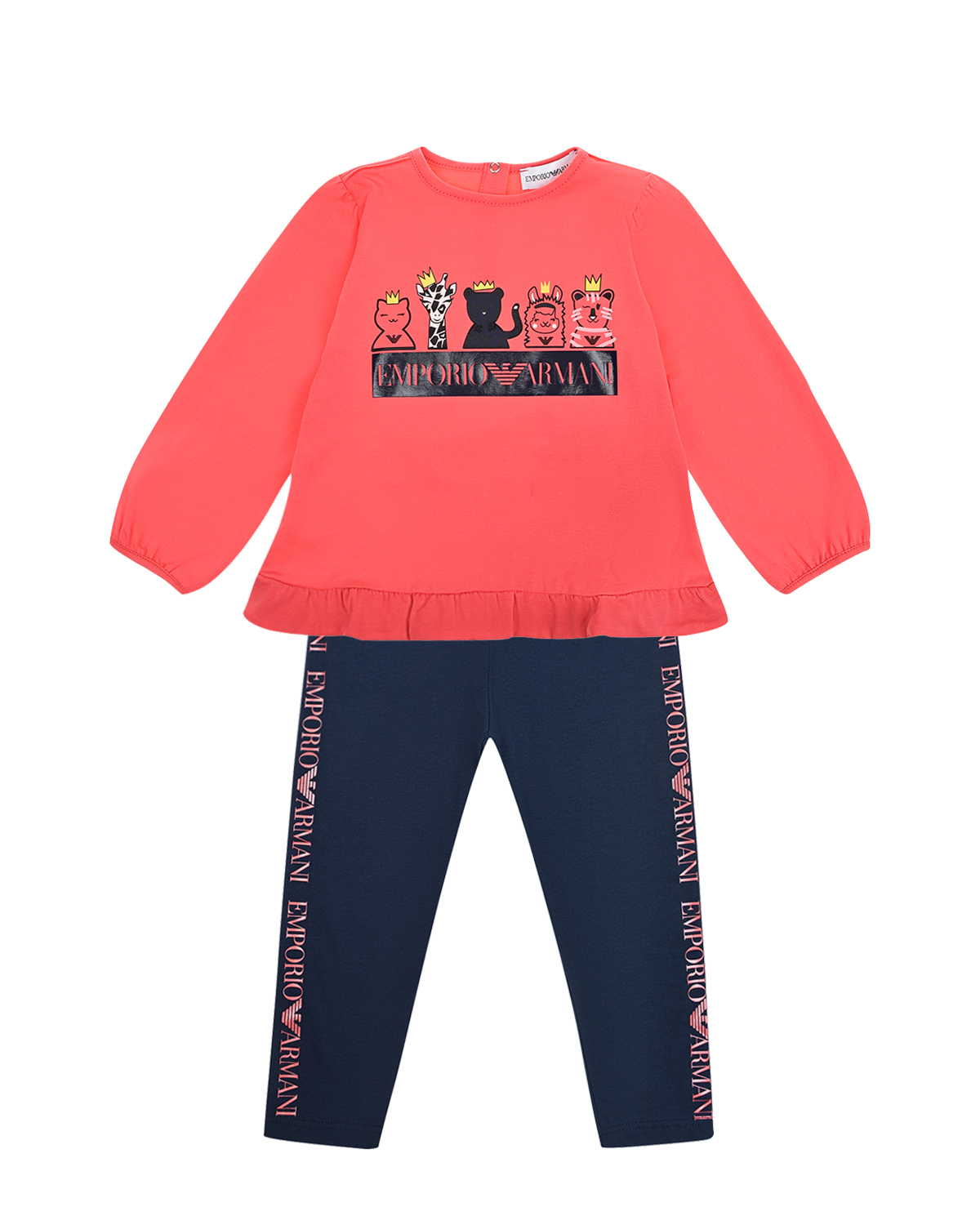 

Комплект с принтом "животные" Emporio Armani детский, Мультиколор, Комплект с принтом "животные" Emporio Armani детский