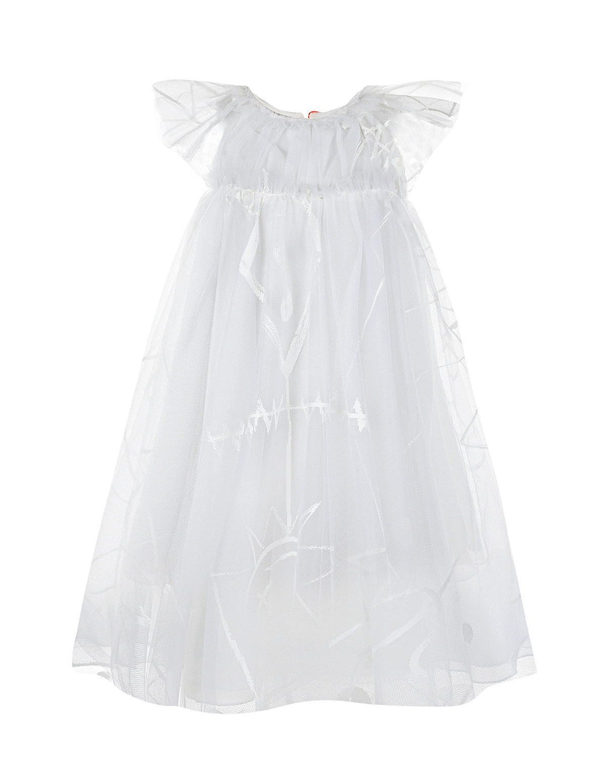 

Белое платье расклешенного кроя Dior детское, Белый, Белое платье расклешенного кроя Dior детское