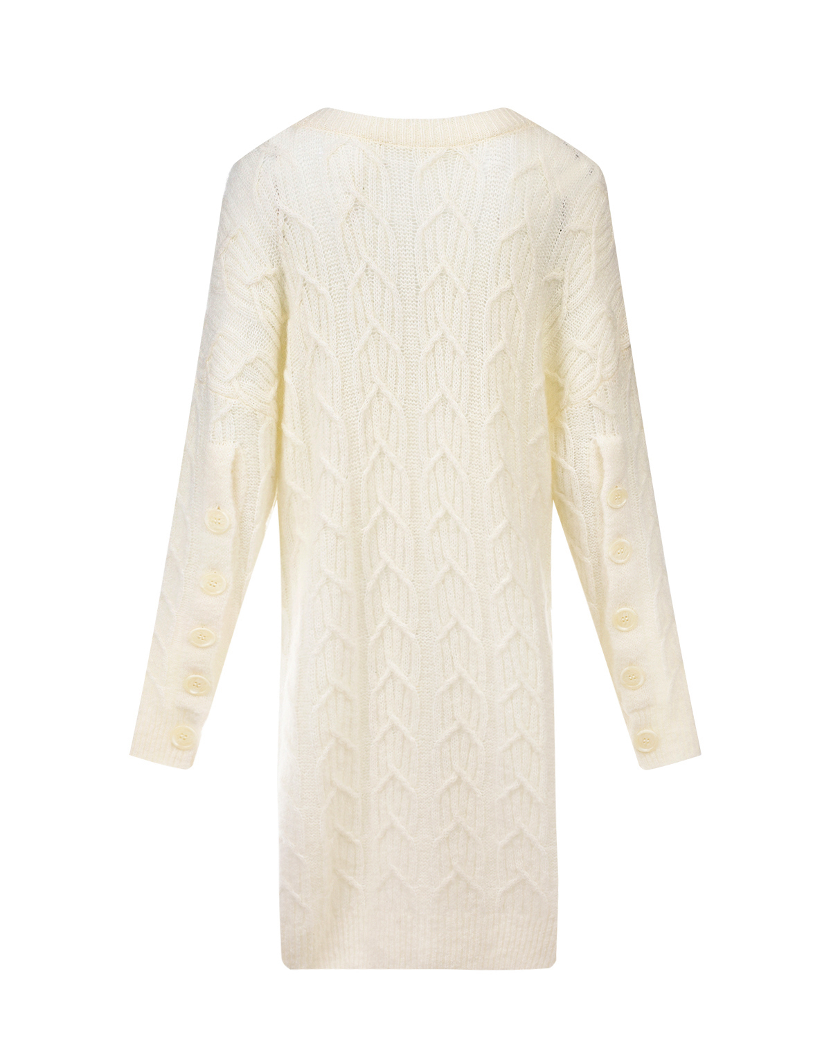 Белое вязаное платье-кардиган Each Other