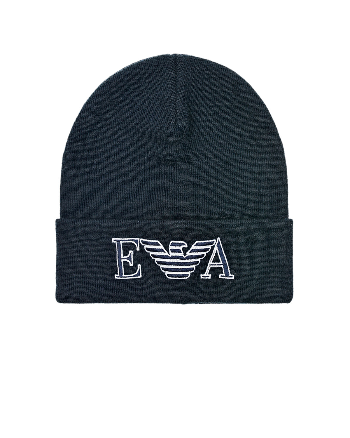 

Шапка из шерсти с логотипом Emporio Armani, Синий, Шапка из шерсти с логотипом Emporio Armani