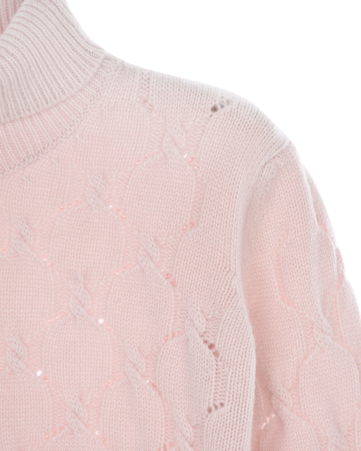 Розовый свитер из кашемира Arc-en-ciel детский - фото 3
