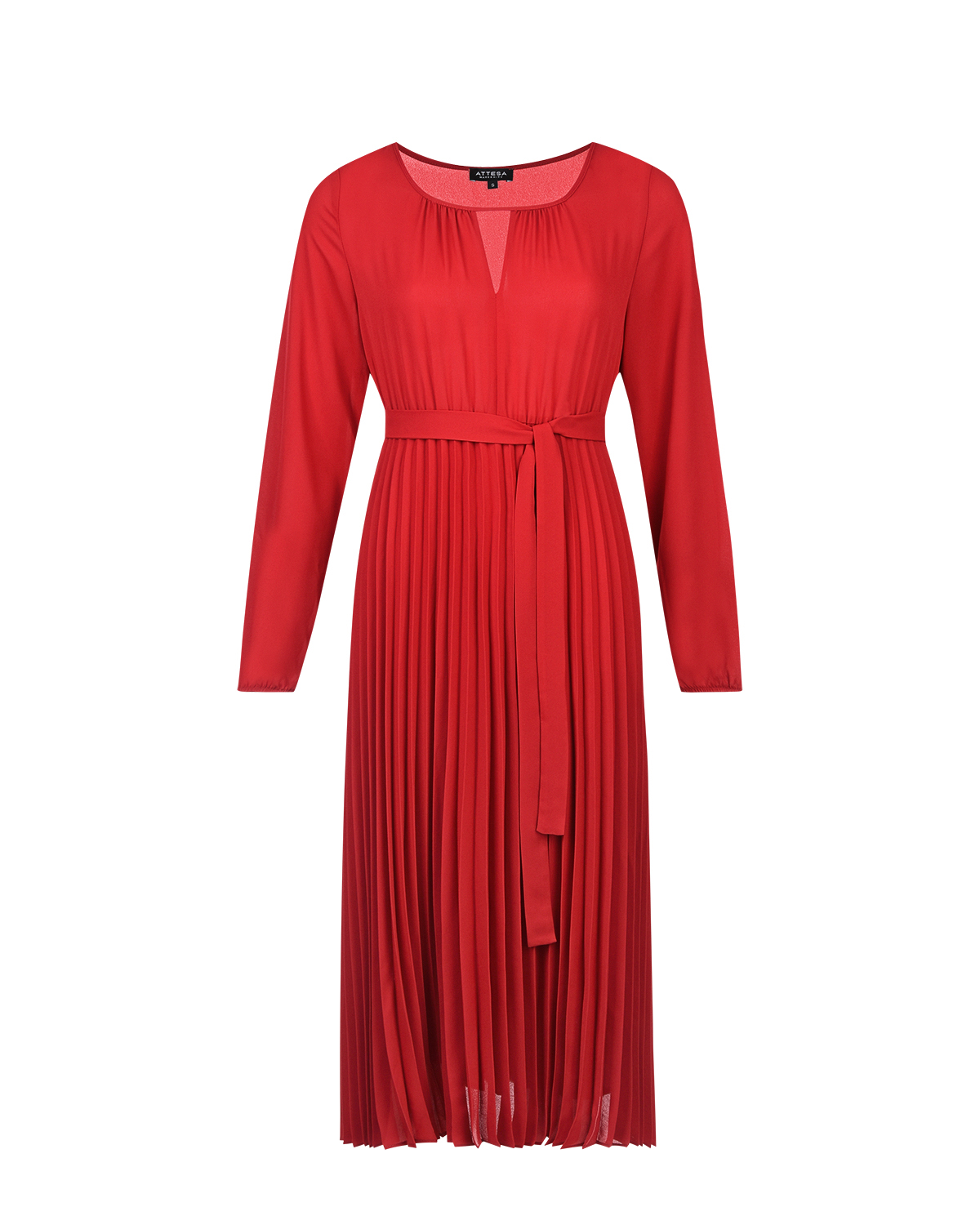 Красное платье для беременных с поясом Attesa - фото 1
