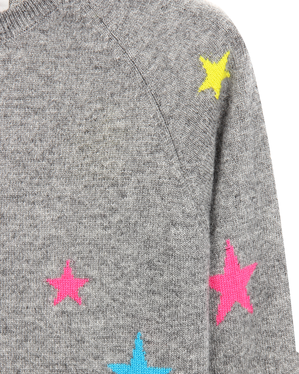 Серый кашемировый джемпер с декором "звезды" Chinti&Parker детский, размер 116 - фото 3