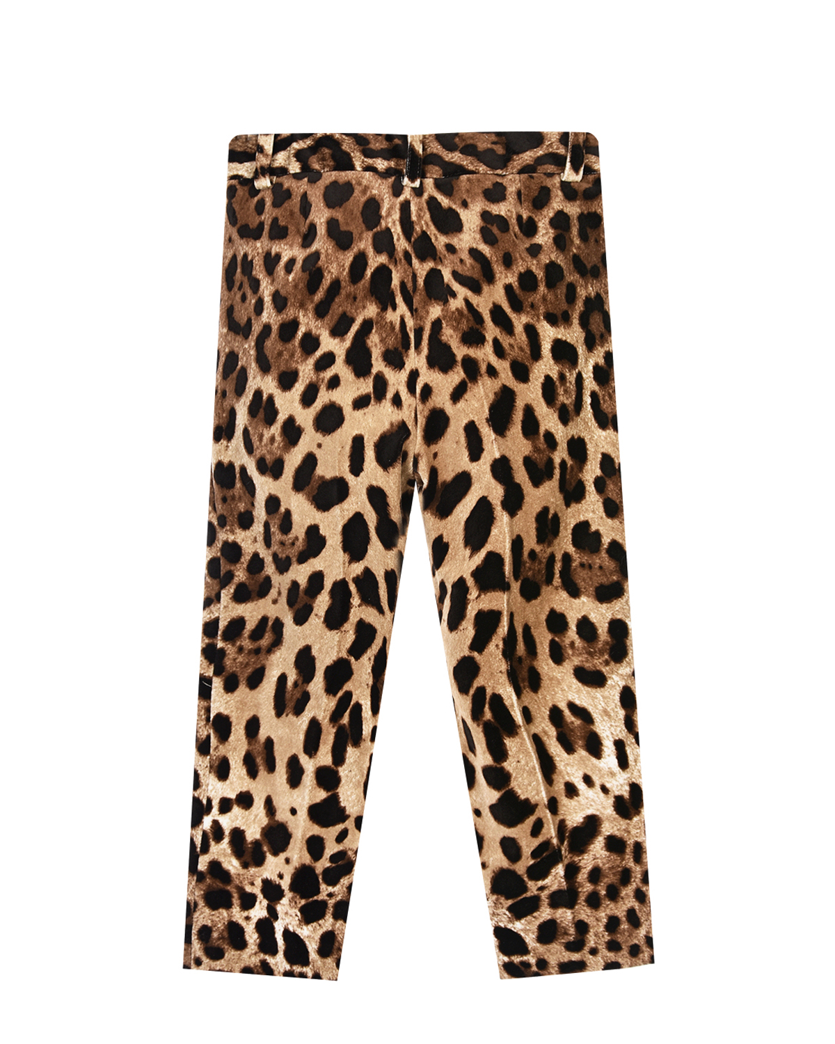 Бархатные леопардовые брюки Dolce&Gabbana, размер 152, цвет леопардовый - фото 2
