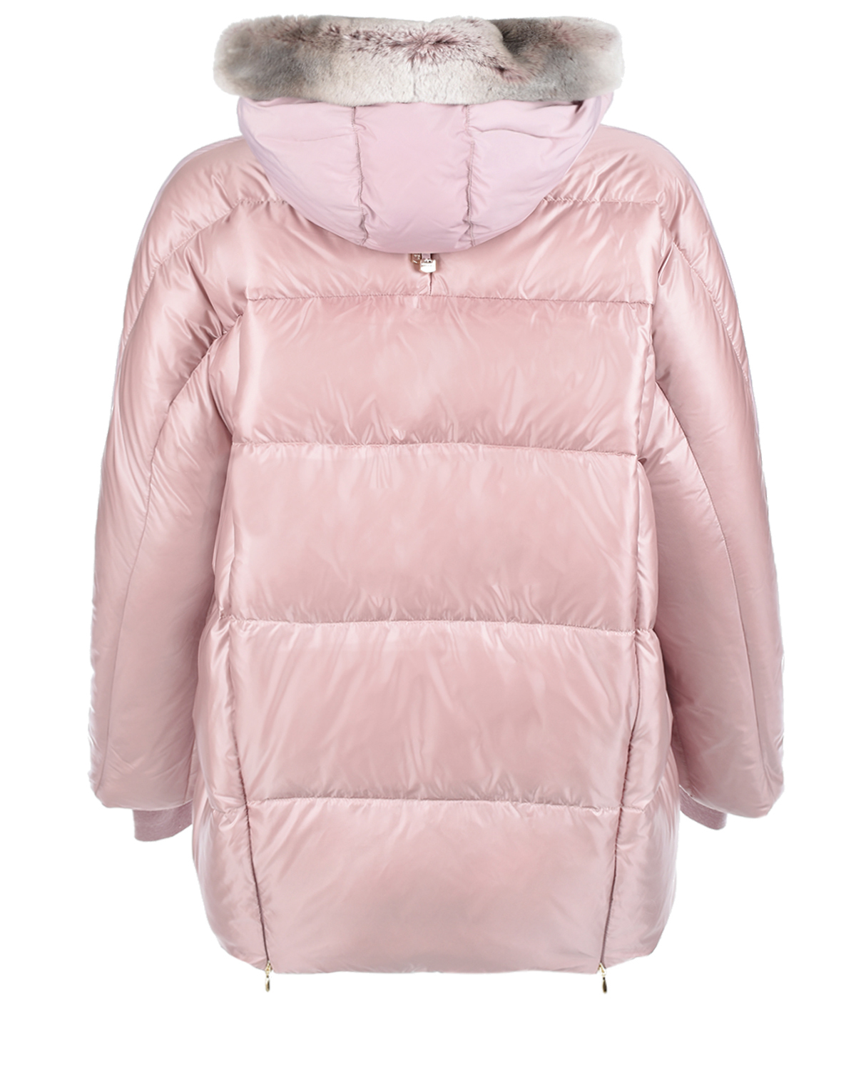 Розовая куртка с меховой отделкой Diego M, размер 44, цвет нет цвета - фото 3