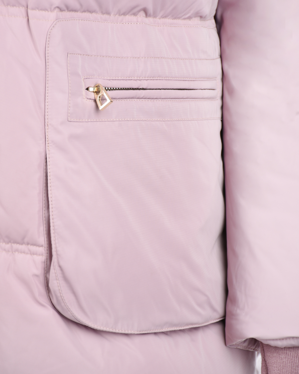 Розовая куртка с меховой отделкой Diego M, размер 44, цвет нет цвета - фото 4