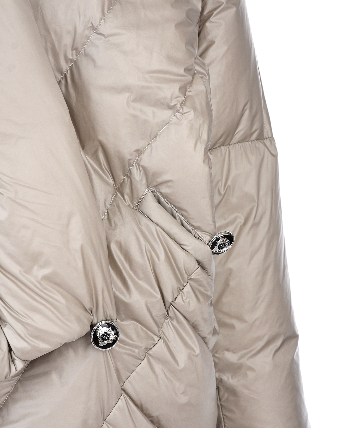 Серая куртка-пуховик Diego M, размер 40, цвет черный - фото 10