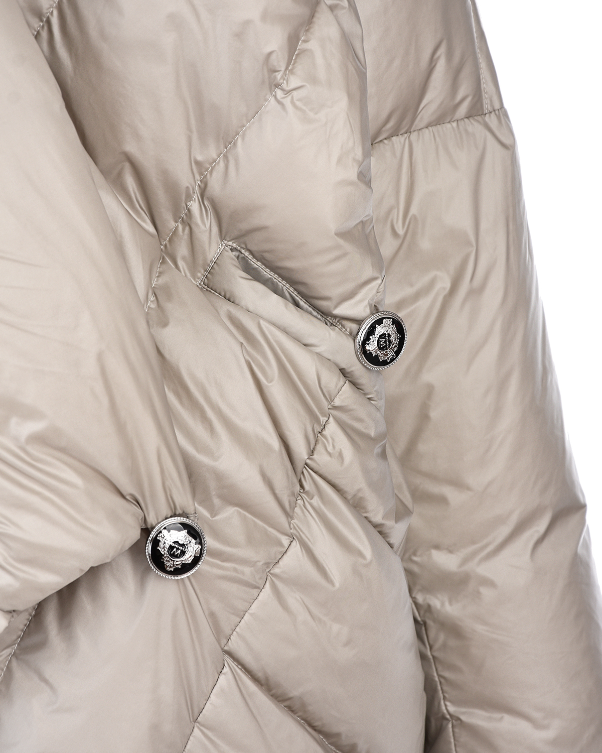 Серая куртка-пуховик Diego M, размер 40, цвет черный - фото 11