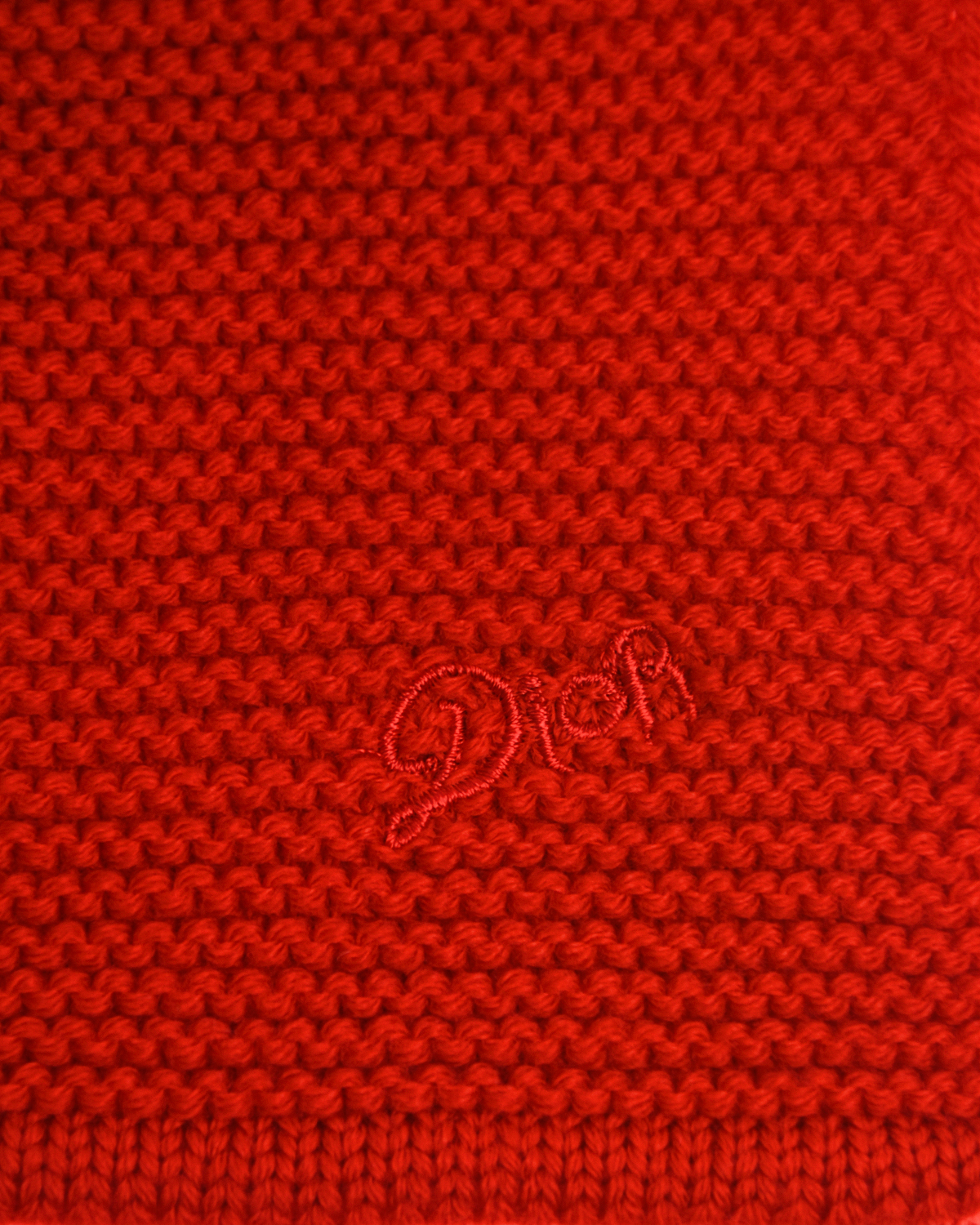 Шарф из шерсти с бантом Dior детский, размер unica, цвет красный - фото 4