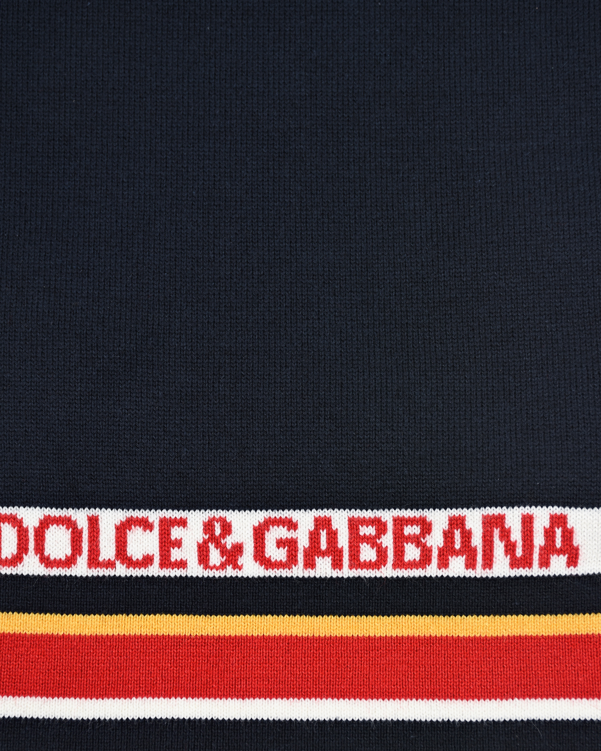 Шарф с отделкой в полоску Dolce&Gabbana детский - фото 3