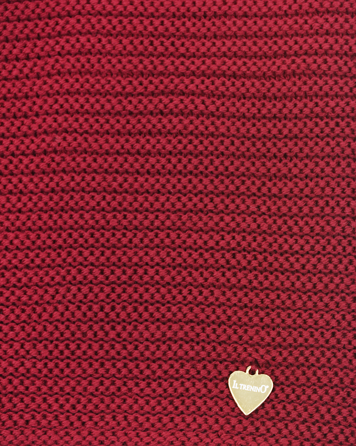 Красный вязаный шарф 150х22 см Il Trenino детский - фото 3