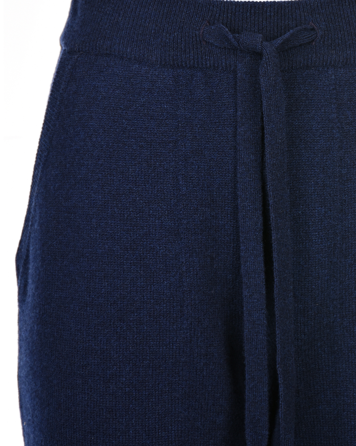 Темно-синие брюки-джоггеры из шерсти и кашемира MRZ - фото 6