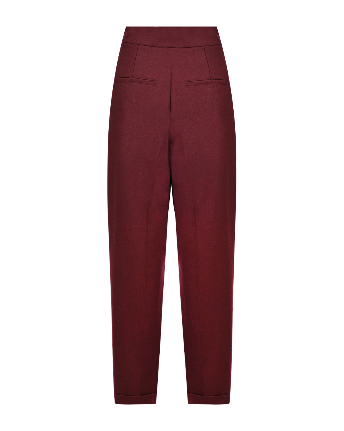 Бордовые брюки со складками MRZ - фото 5