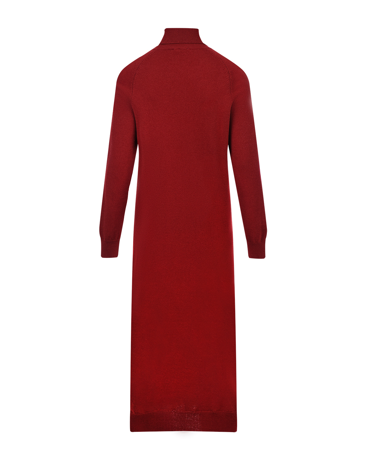 Бордовое платье-водолазка из шерсти и кашемира MRZ - фото 5