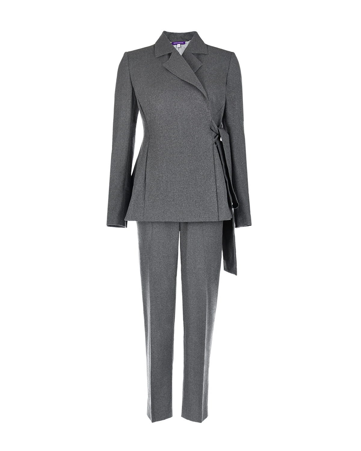 Офисный костюм для беременных Monamoon, размер 44, цвет серый - фото 1