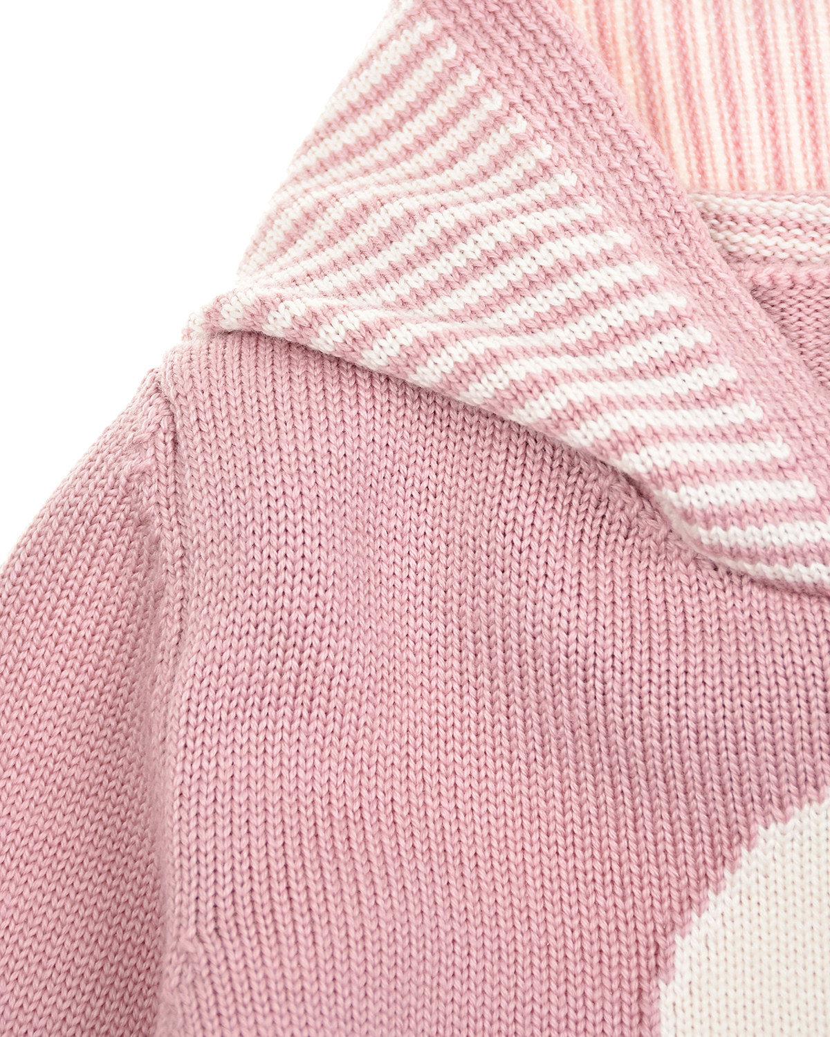 Розовая кофта из шерсти с ушками на капюшоне Moncler детская - фото 4