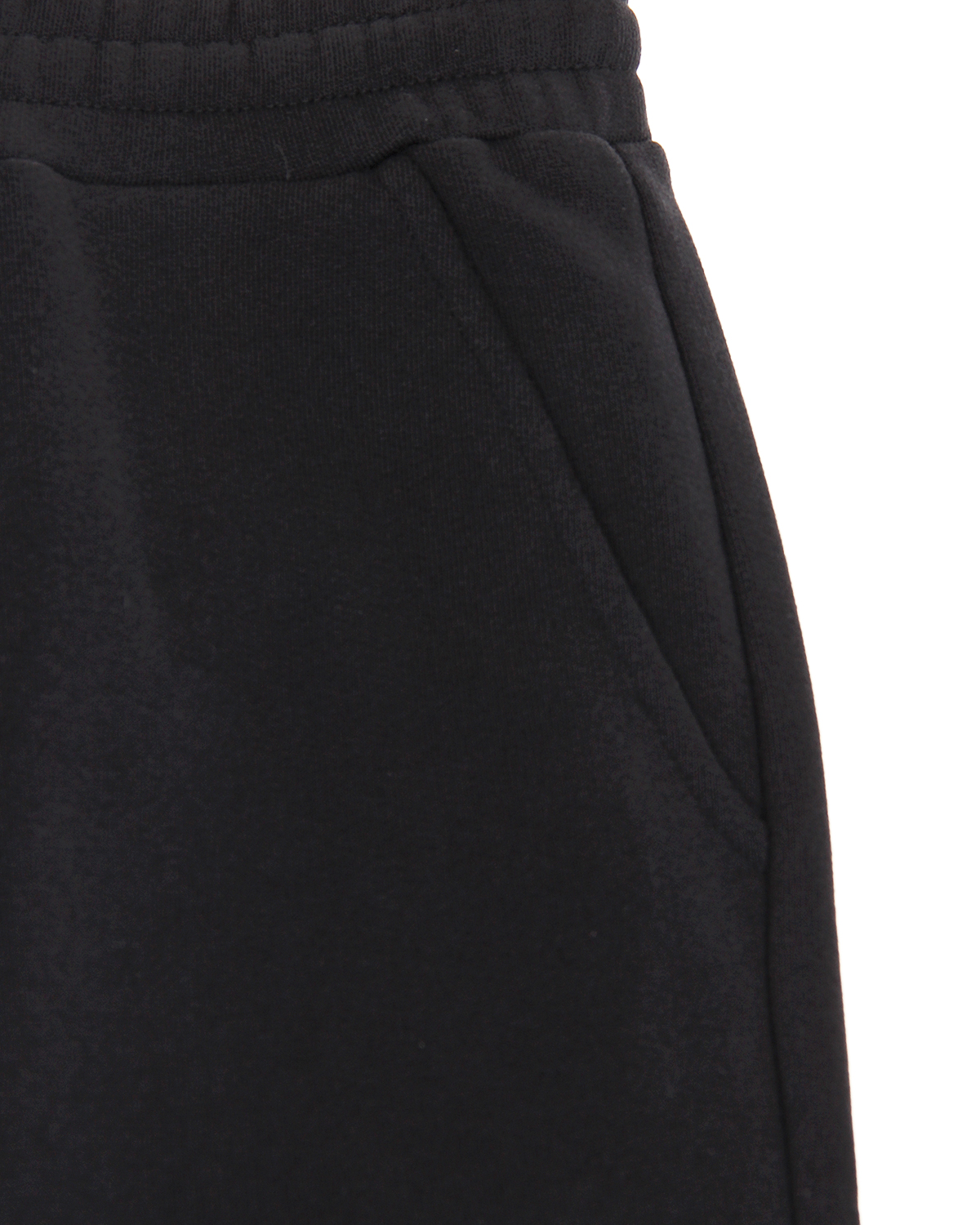 Черные спортивные брюки с контрастными вставками Moncler детские - фото 4