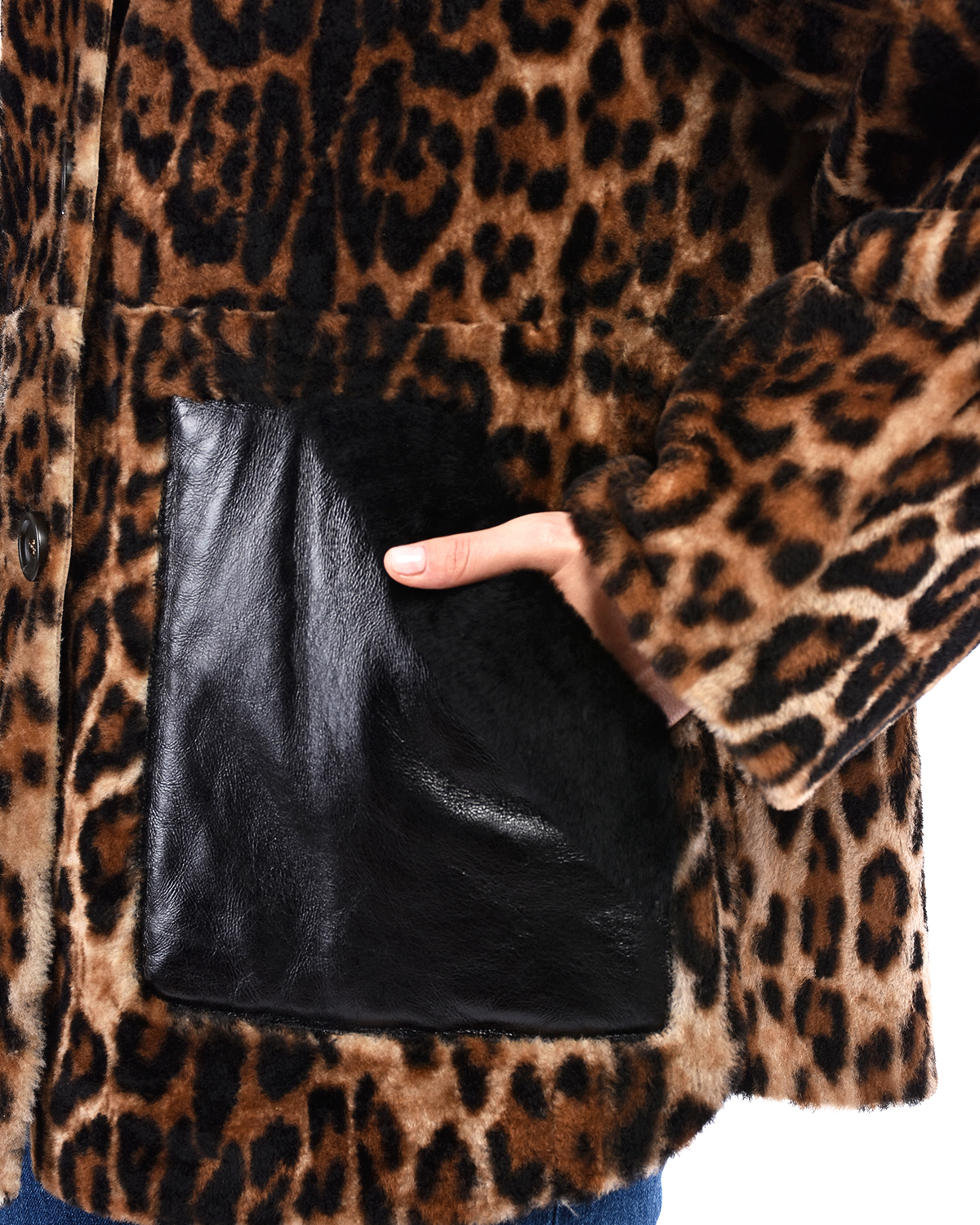 Укороченное пальто с контрастными карманами Yves Salomon, размер 36, цвет мультиколор - фото 9