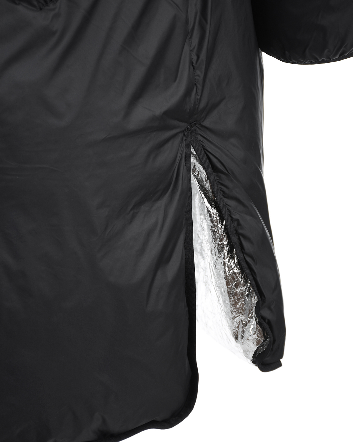 Черное пальто с отделкой из овчины Yves Salomon, размер 36, цвет черный - фото 6