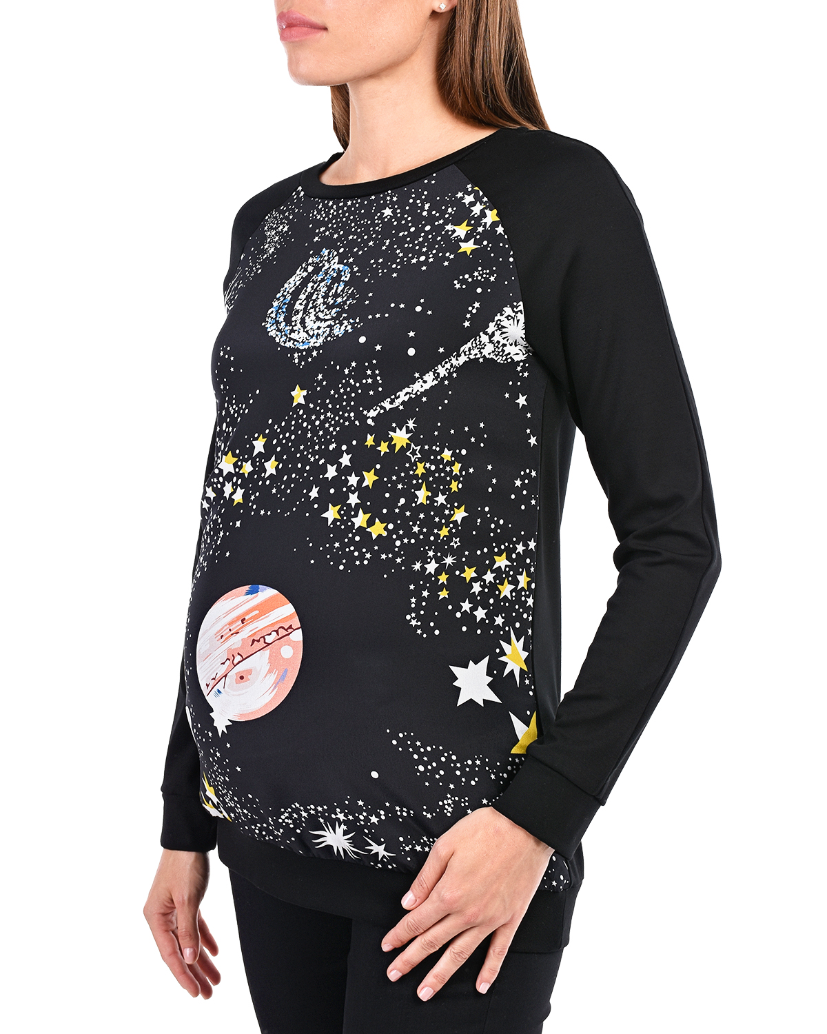Джемпер для беременных с принтом "космос" Dan Maralex - фото 6