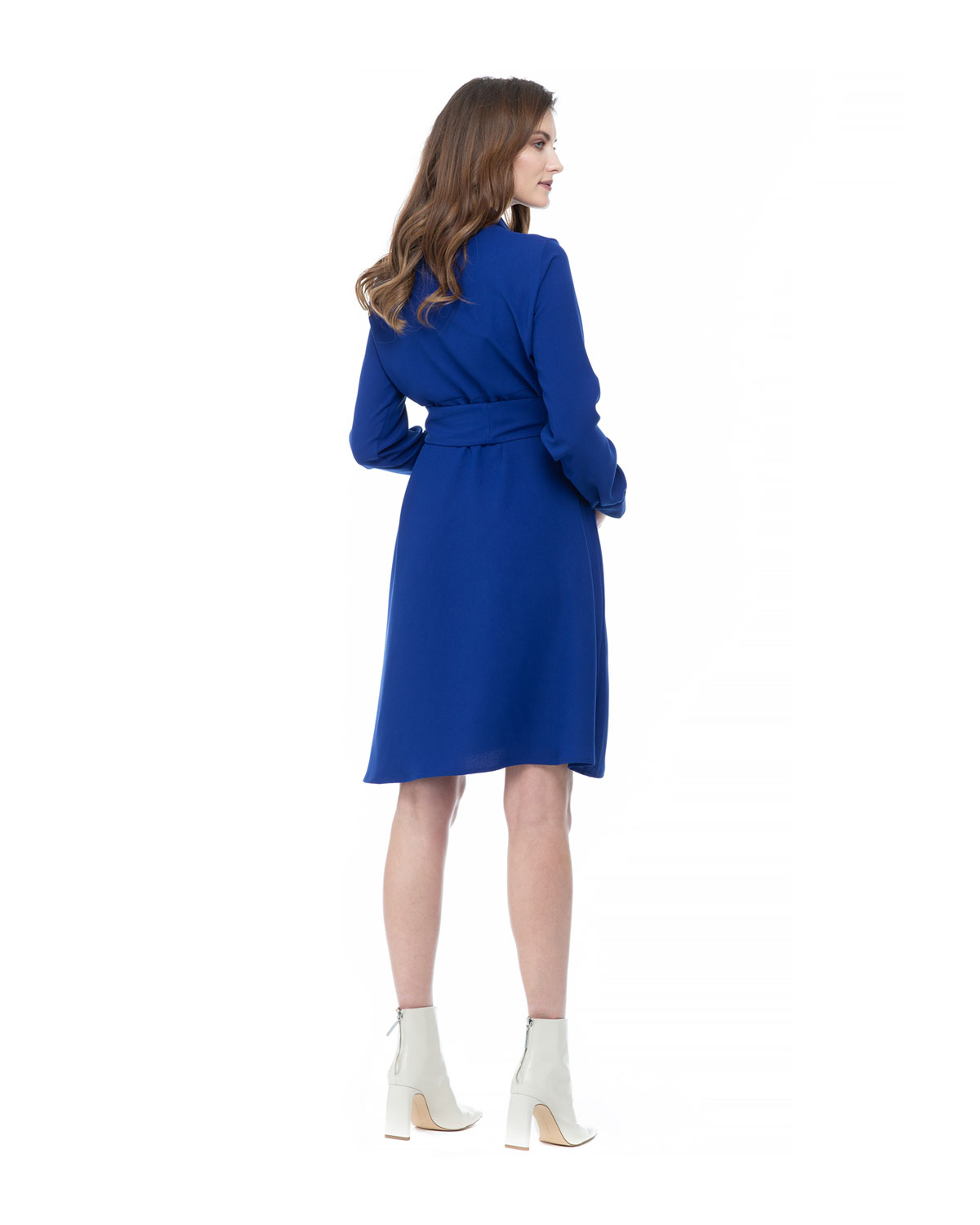 Синее офисное платье Anne для беременных Pietro Brunelli - фото 6