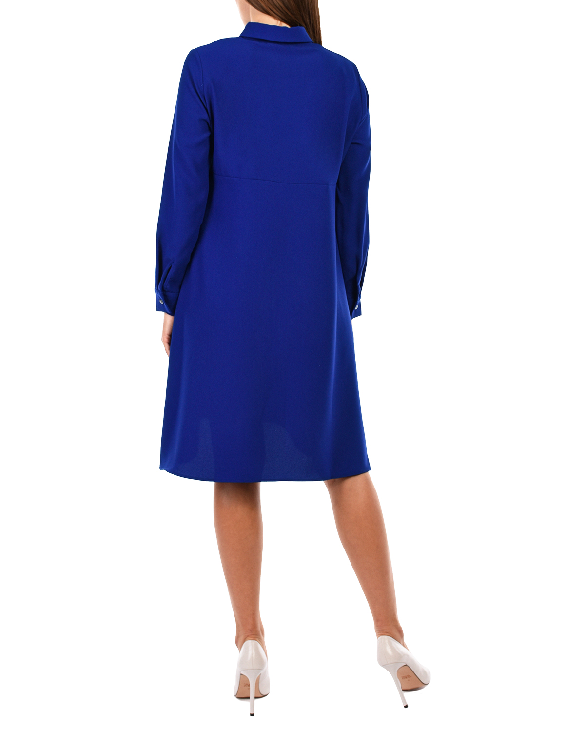 Синее офисное платье Anne для беременных Pietro Brunelli - фото 3