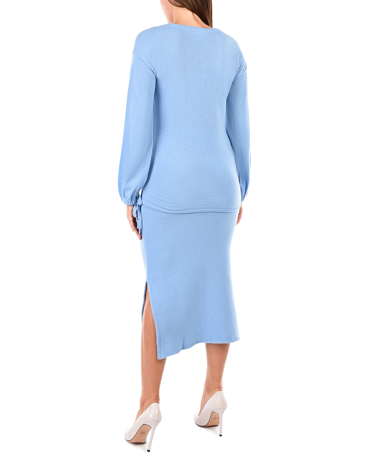Голубая юбка-миди для беременных Gardena Pietro Brunelli, размер 42, цвет голубой - фото 3