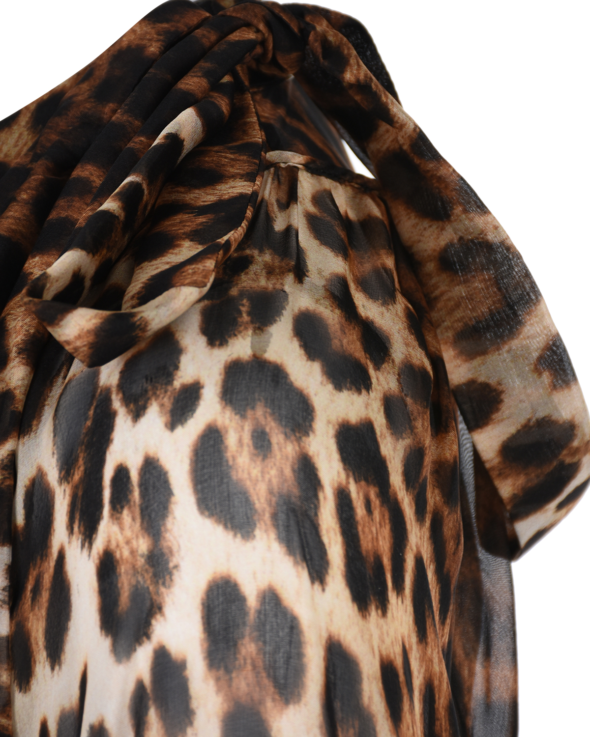 Шелковое платье с леопардовым принтом No. 21 - фото 9