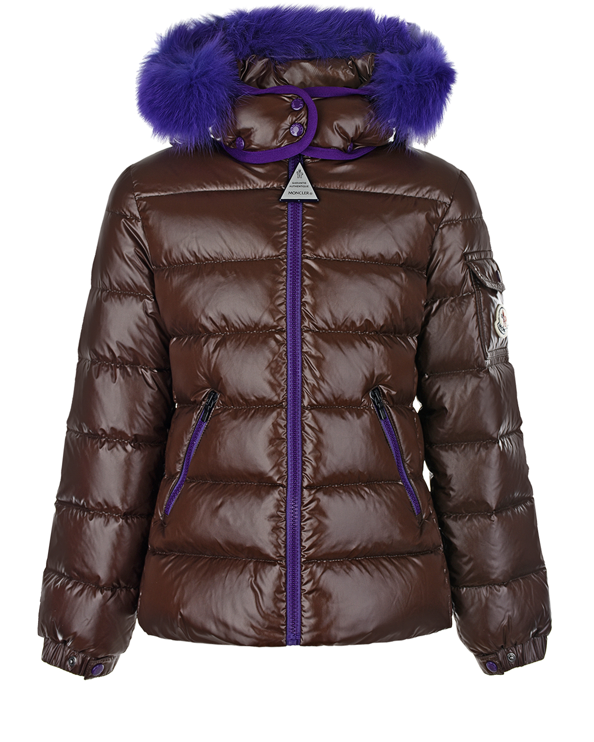 Пуховая куртка с контрастной отделкой Moncler детская - фото 1