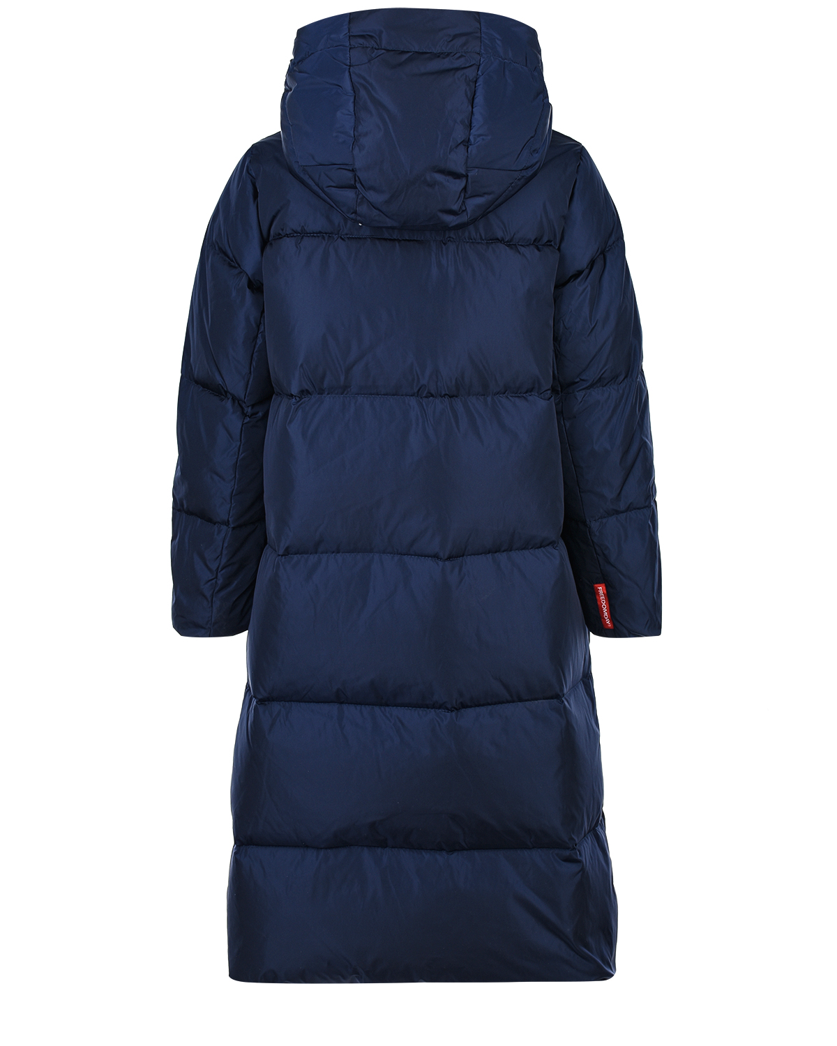 Длинное пуховое пальто с принтом на подкладке Freedomday детское, размер 140, цвет синий - фото 3