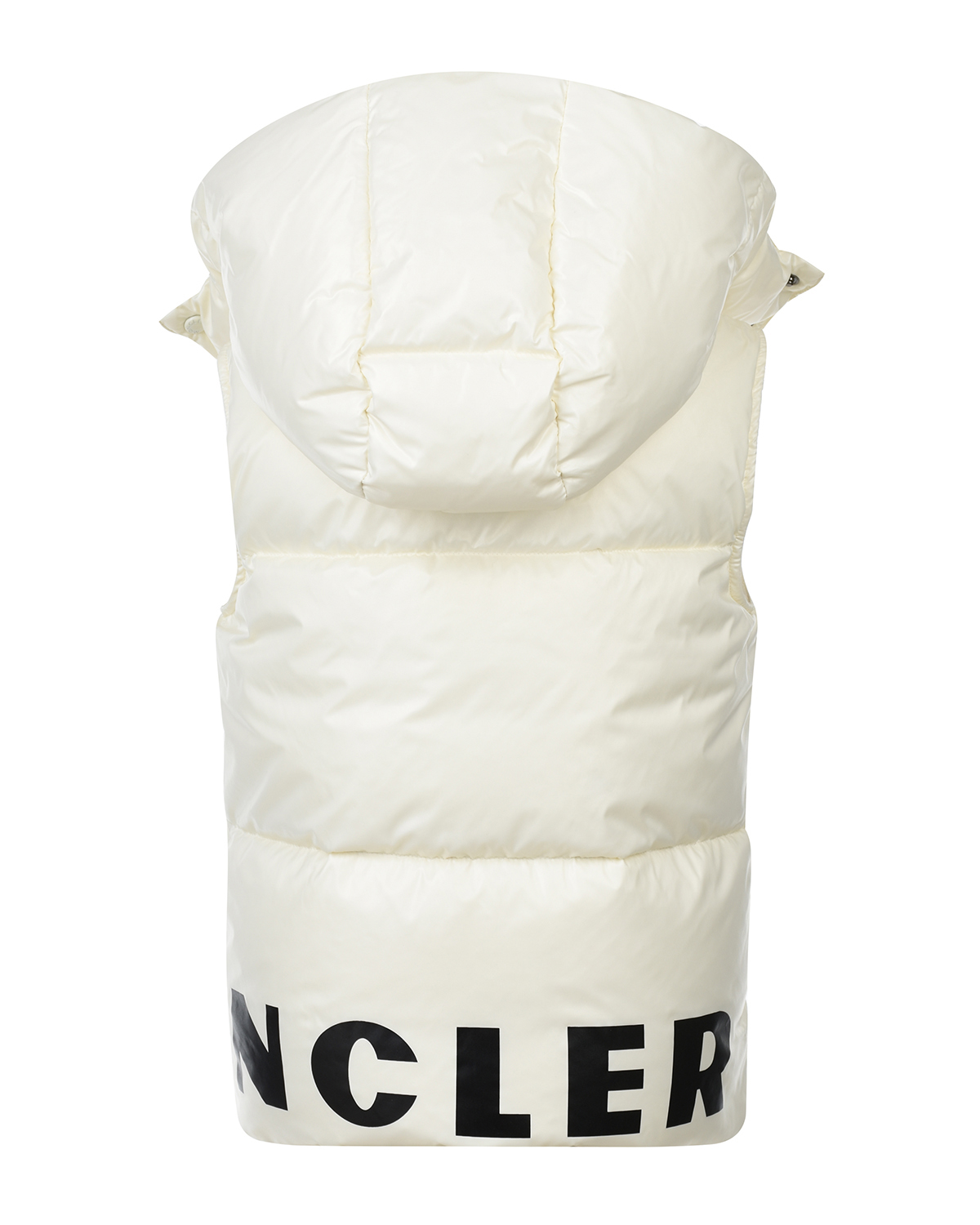 Белый пуховый жилет Gesse с логотипом Moncler детский - фото 3