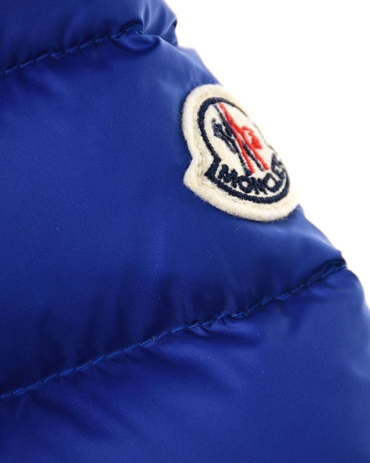 Синее пальто с опушкой в тон Moncler детское - фото 6