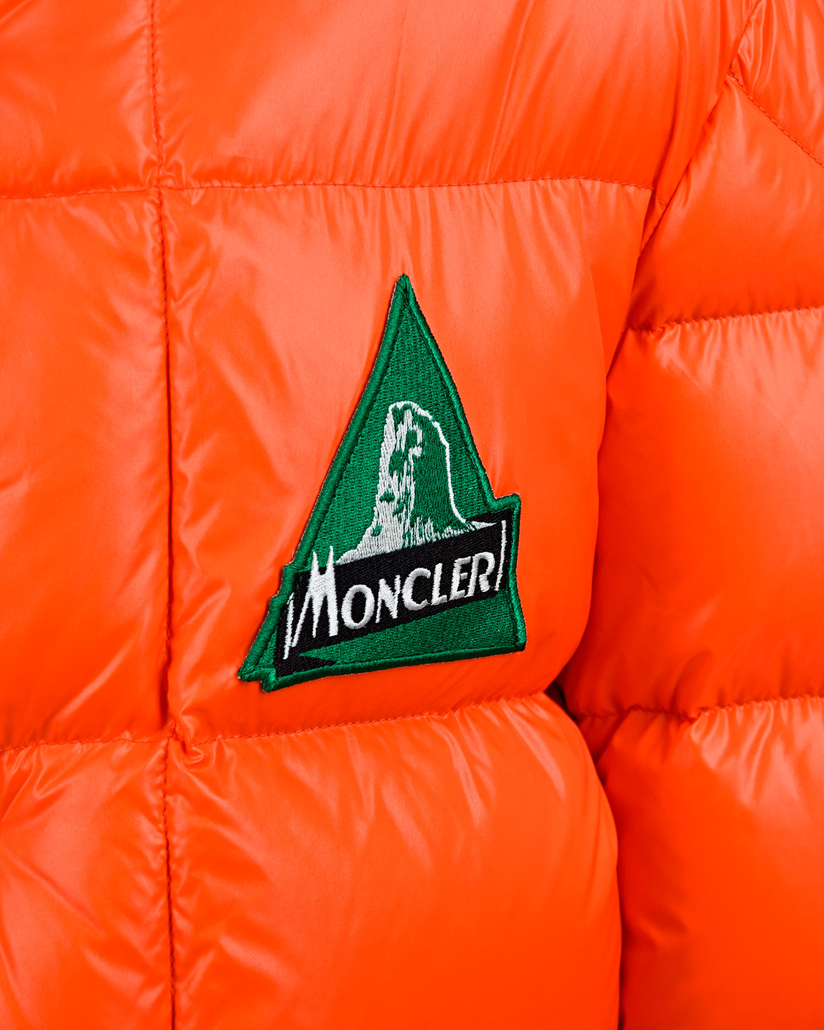Пуховая куртка с контрастной подкладкой Moncler детская - фото 3