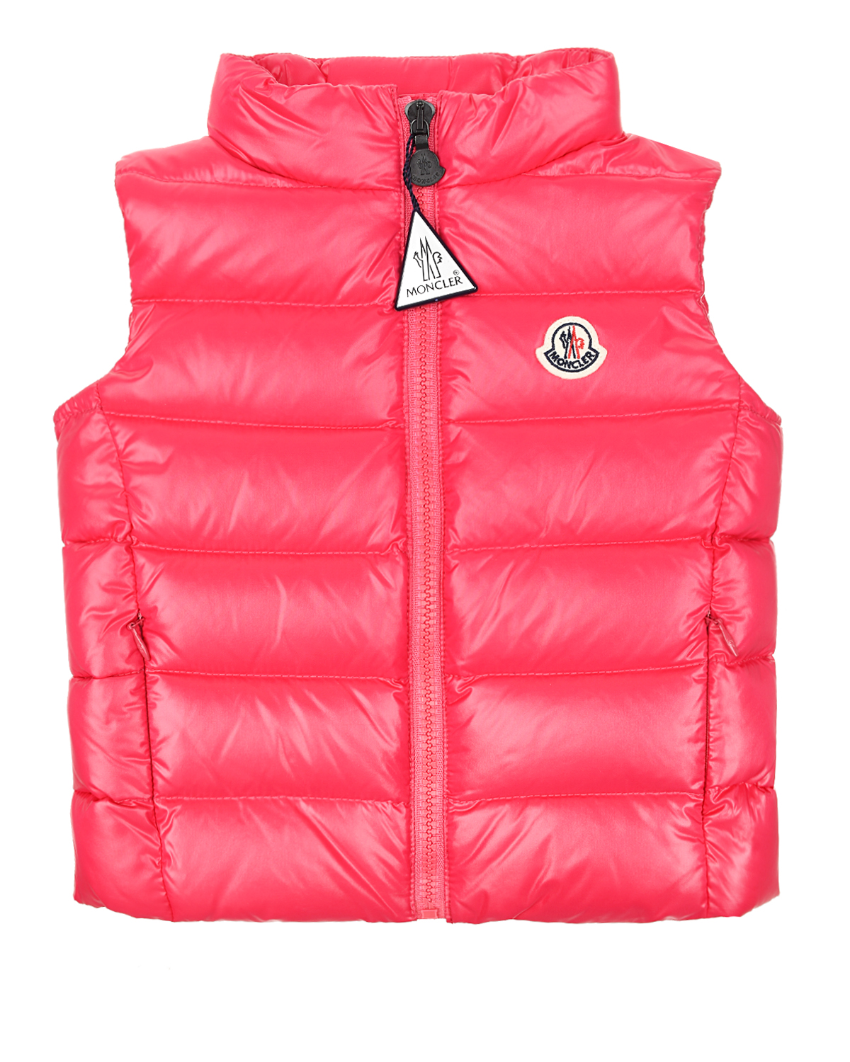 Розовый приталенный жилет Ghany Moncler детский