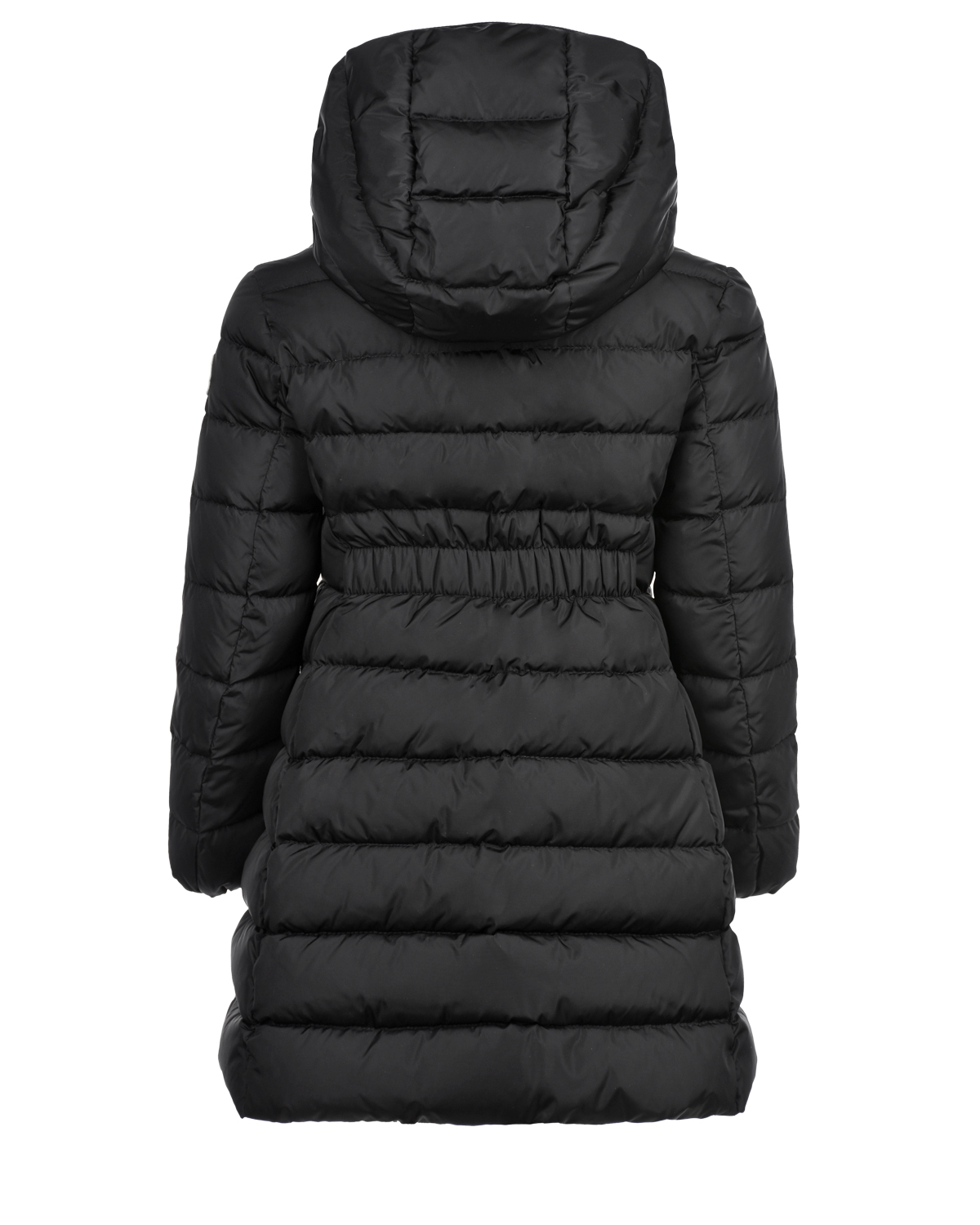 Базовое пальто-пуховик черного цвета Moncler детское - фото 2