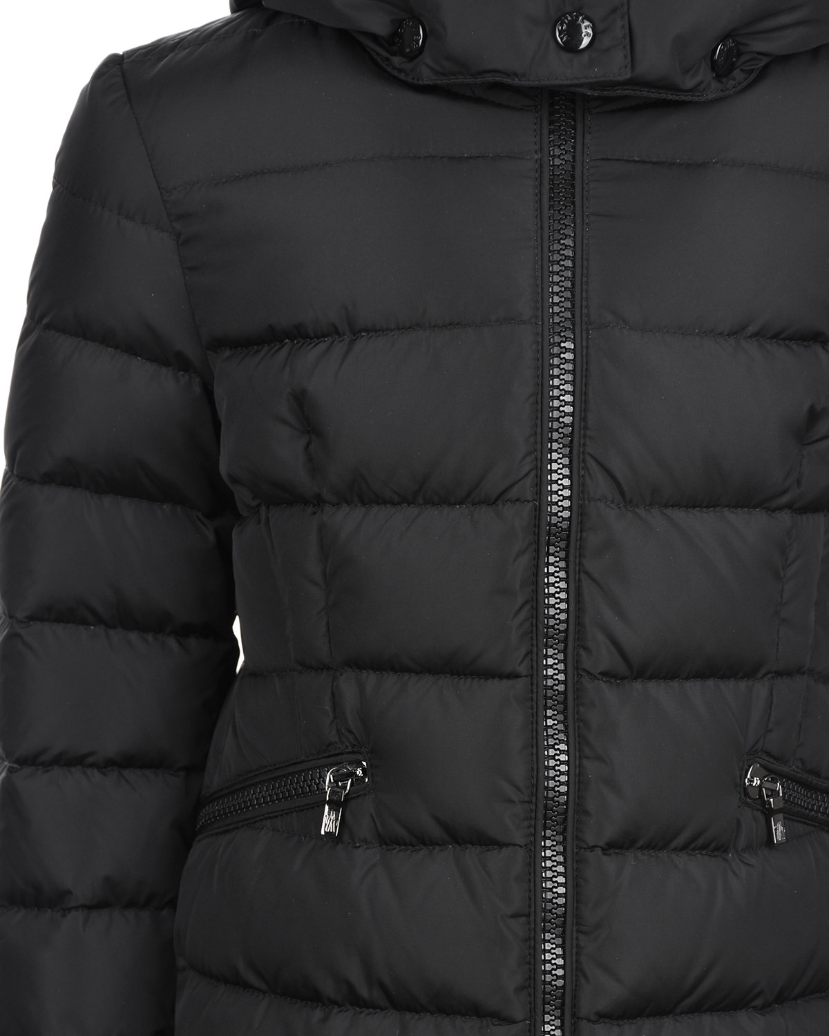 Базовое пальто-пуховик черного цвета Moncler детское - фото 3