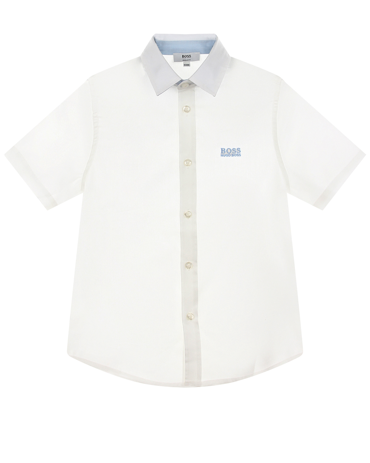 Белая рубашка с короткими рукавами Hugo Boss детская