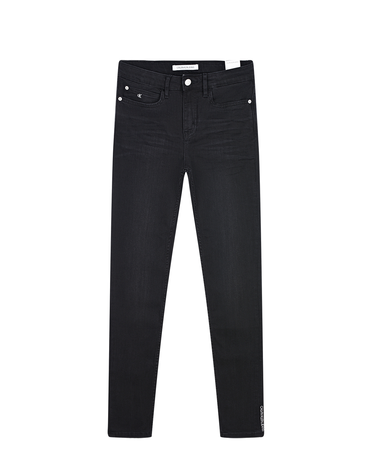 Черные джинсы skinny fit Calvin Klein детские, размер 140, цвет черный - фото 1
