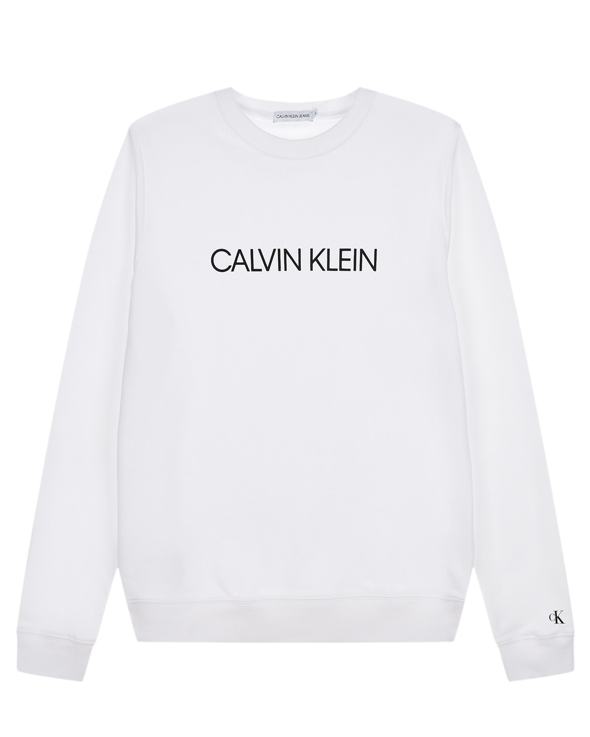 Белый свитшот с логотипом Calvin Klein детский, размер 140 - фото 1